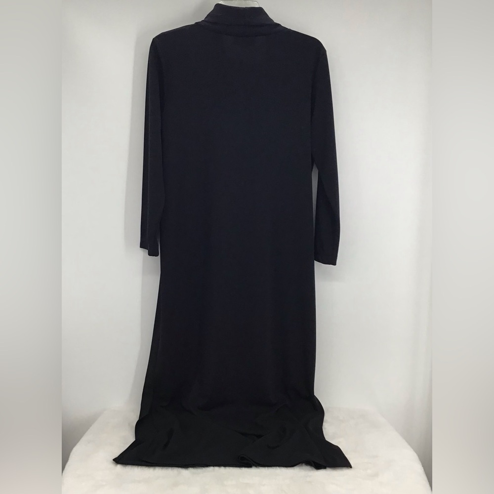 Diane Von Furstenberg DVF Concepts Vintage Mock Neck Sheath Dress Black Size S - Picture 3 of 8
